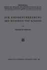 Buchcover Die Erdbeschreibung des Eudoxos von Knidos