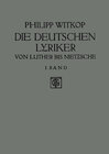 Buchcover Die Deutschen Lyriker