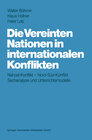 Buchcover Die Vereinten Nationen in internationalen Konflikten