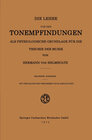 Buchcover Die Lehre von den Tonempfindungen als Physiologische Grundlage für die Theorie der Musik