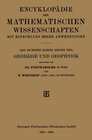 Buchcover Encyklopädie der mathematischen Wissenschaften mit Einschluss ihrer Anwendungen