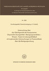 Buchcover Untersuchung über das Gleichgewicht der Komponenten Organische Lösungsmittel-Reinigungsverstärker-Wasser-Fasern im Lösun