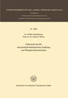 Buchcover Untersuchung der enzymatisch-katalysierten Spaltung von Phosphorsäuretriestern