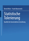Buchcover Statistische Tolerierung