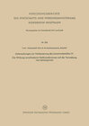 Buchcover Untersuchungen zur Verbesserung des Leinenwebstuhles IV. Die Wirkung verschiedener Kettbaumbremsen auf die Verwebung von