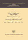 Buchcover Untersuchung der Phasengleichgewichte und Reaktionen im System MgO · Cr2O3 - 2MgO · SiO2 - 2CaO · SiO2
