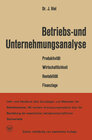 Buchcover Betriebs- und Unternehmungsanalyse