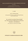 Buchcover Ein analytisch-numerisches Gesamt-Modell der Volkswirtschaft als Hilfsmittel der Wachstums-, Konjunktur- und Lohntheorie
