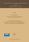 Buchcover Die Wechselbeziehungen zwischen Konstruktion und Fertigung von Stahlbetonfertigteilen, dargestellt an Elementen des Indu