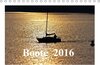 Buchcover Boote  2016 (Tischkalender 2016 DIN A5 quer)