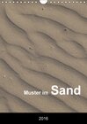 Buchcover Muster im Sand (Wandkalender 2016 DIN A4 hoch)