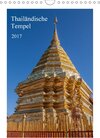 Buchcover Thailändische Tempel (Wandkalender 2017 DIN A4 hoch)