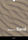 Buchcover Muster im Sand (Wandkalender 2017 DIN A4 hoch)