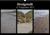 Buchcover Dreigeteilt - 12 Triptychen 2017 (Wandkalender 2017 DIN A3 quer)