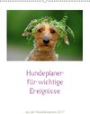 Buchcover Hundeplaner für wichtige Ereignisse (Wandkalender 2017 DIN A2 hoch)