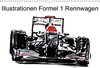 Buchcover Illustrationen Formel 1 Rennwagen (Wandkalender 2018 DIN A3 quer)