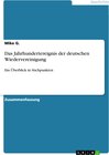Buchcover Das Jahrhundertereignis der deutschen Wiedervereinigung