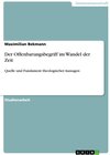 Buchcover Der Offenbarungsbegriff im Wandel der Zeit