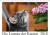 Buchcover Die Launen der Katzen 2018 (Wandkalender 2018 DIN A4 quer)