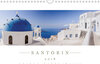 Buchcover Santorin 2018 - Panoramakalender (Wandkalender 2018 DIN A4 quer)