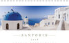 Buchcover Santorin 2018 - Panoramakalender (Tischkalender 2018 DIN A5 quer)