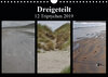 Buchcover Dreigeteilt - 12 Triptychen 2019 (Wandkalender 2019 DIN A4 quer)