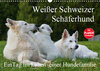 Buchcover Weißer Schweizer Schäferhund - Ein Tag im Leben einer Hundefamilie (Wandkalender 2019 DIN A3 quer)
