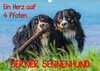 Buchcover Ein Herz auf 4 Pfoten - Berner Sennenhund (Wandkalender 2019 DIN A3 quer)