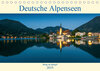 Buchcover Deutsche Alpenseen - Berge im Spiegel (Tischkalender 2019 DIN A5 quer)