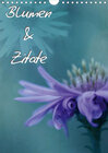 Buchcover Blumen & Zitate (Wandkalender 2020 DIN A4 hoch)