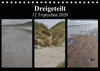 Buchcover Dreigeteilt - 12 Triptychen 2020 (Tischkalender 2020 DIN A5 quer)