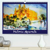 Buchcover Mallorca Aquarelle (Premium, hochwertiger DIN A2 Wandkalender 2020, Kunstdruck in Hochglanz)
