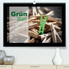 Buchcover Grün (Premium, hochwertiger DIN A2 Wandkalender 2020, Kunstdruck in Hochglanz)