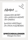 Buchcover Sprüchekalender. Witziges fürs Büro (Wandkalender 2020 DIN A3 hoch)