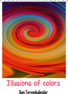Buchcover Illusions of colors - Dein Terminplaner (Tischkalender 2021 DIN A5 hoch)