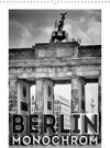 Buchcover BERLIN in Monochrom (Wandkalender 2021 DIN A3 hoch)
