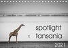 Buchcover spotlight tansania (Tischkalender 2021 DIN A5 quer)