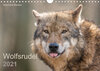 Buchcover Wolfsrudel (Wandkalender 2021 DIN A4 quer)