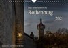 Buchcover Das mittelalterliche Rothenburg (Wandkalender 2021 DIN A4 quer)