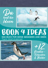Buchcover BOOK 4 IDEAS modern | Eintragbuch mit Bildern: Pinguine: Gehupft wie gesprungen
