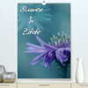 Buchcover Blumen & Zitate (Premium, hochwertiger DIN A2 Wandkalender 2021, Kunstdruck in Hochglanz)