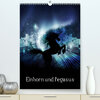 Buchcover Einhorn und Pegasus (Premium, hochwertiger DIN A2 Wandkalender 2021, Kunstdruck in Hochglanz)
