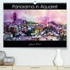 Buchcover Panorama in Aquarell (Premium, hochwertiger DIN A2 Wandkalender 2021, Kunstdruck in Hochglanz)