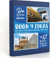 Buchcover BOOK 4 IDEAS modern | Architektonische Zeitsprünge, Notizbuch, Bullet Journal mit Kreativitätstechniken und Bildern, DIN