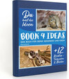 Buchcover BOOK 4 IDEAS modern | Mausebande, Notizbuch, Bullet Journal mit Kreativitätstechniken und Bildern, DIN A5