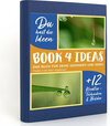 Buchcover BOOK 4 IDEAS modern | Tropfen in der Natur eingefangen, Notizbuch, Bullet Journal mit Kreativitätstechniken und Bildern,