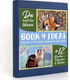 Buchcover BOOK 4 IDEAS modern | Katzen, Notizbuch, Bullet Journal mit Kreativitätstechniken und Bildern, DIN A5