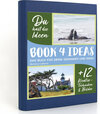 Buchcover BOOK 4 IDEAS modern | Monterey California, Notizbuch, Bullet Journal mit Kreativitätstechniken und Bildern, DIN A5