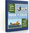 Buchcover BOOK 4 IDEAS modern | Doppeldecker - Veteranen der Lüfte, Notizbuch, Bullet Journal mit Kreativitätstechniken und Bilder