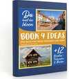 Buchcover BOOK 4 IDEAS modern | Impressionen aus Kärnten, Notizbuch, Bullet Journal mit Kreativitätstechniken und Bildern, DIN A5